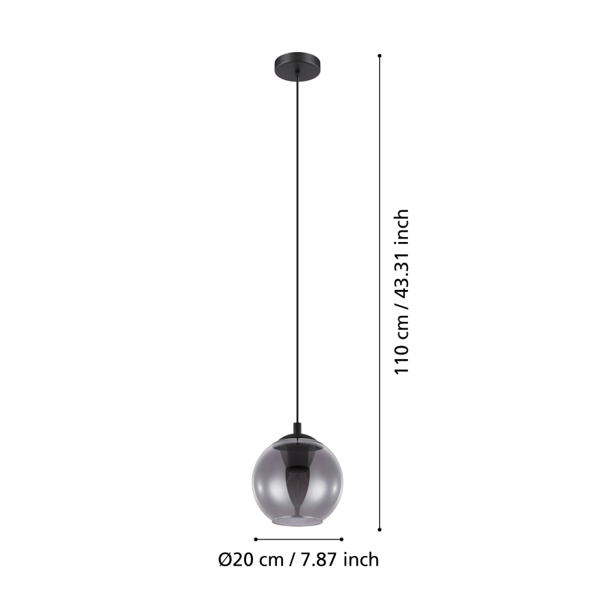 Eglo - Lámpara colgante 1xE27/40W/230V