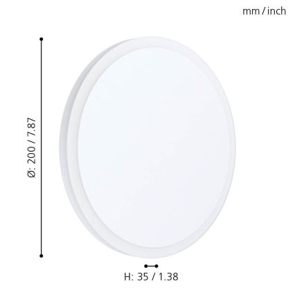 Eglo - Plafón LED LED/8,6W/230V