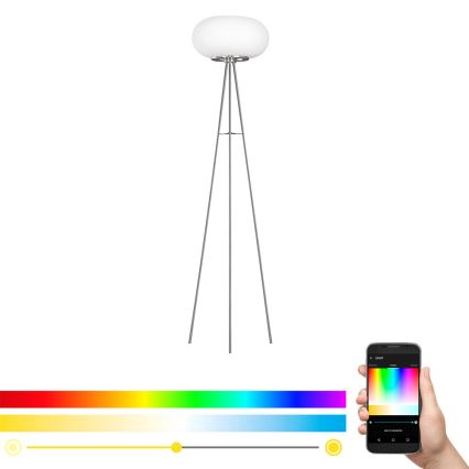 Eglo - Lámpara de pie LED RGB regulable OPTICA-C LED/17W/230V diá. 56 cm