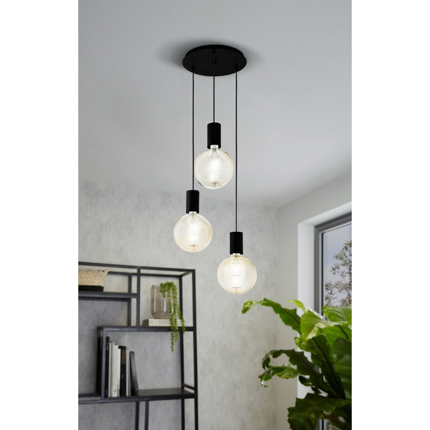 Eglo - Lámpara colgante 3xE27/40W/230V