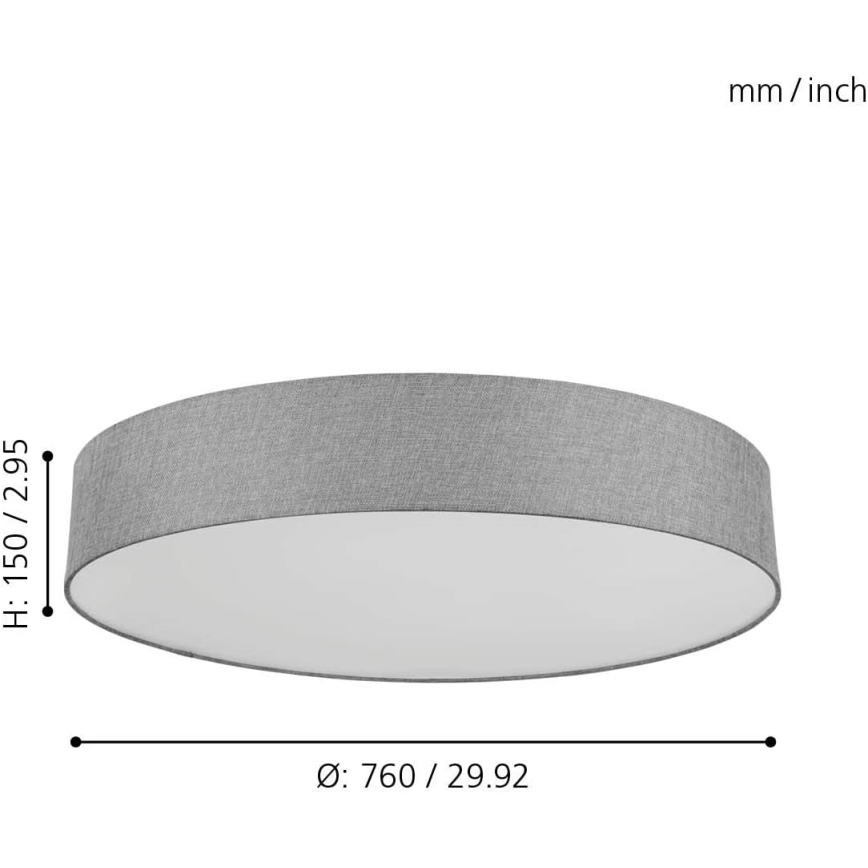 Eglo - Plafón LED RGB regulable ROMAO-C LED/42W/230V + CR