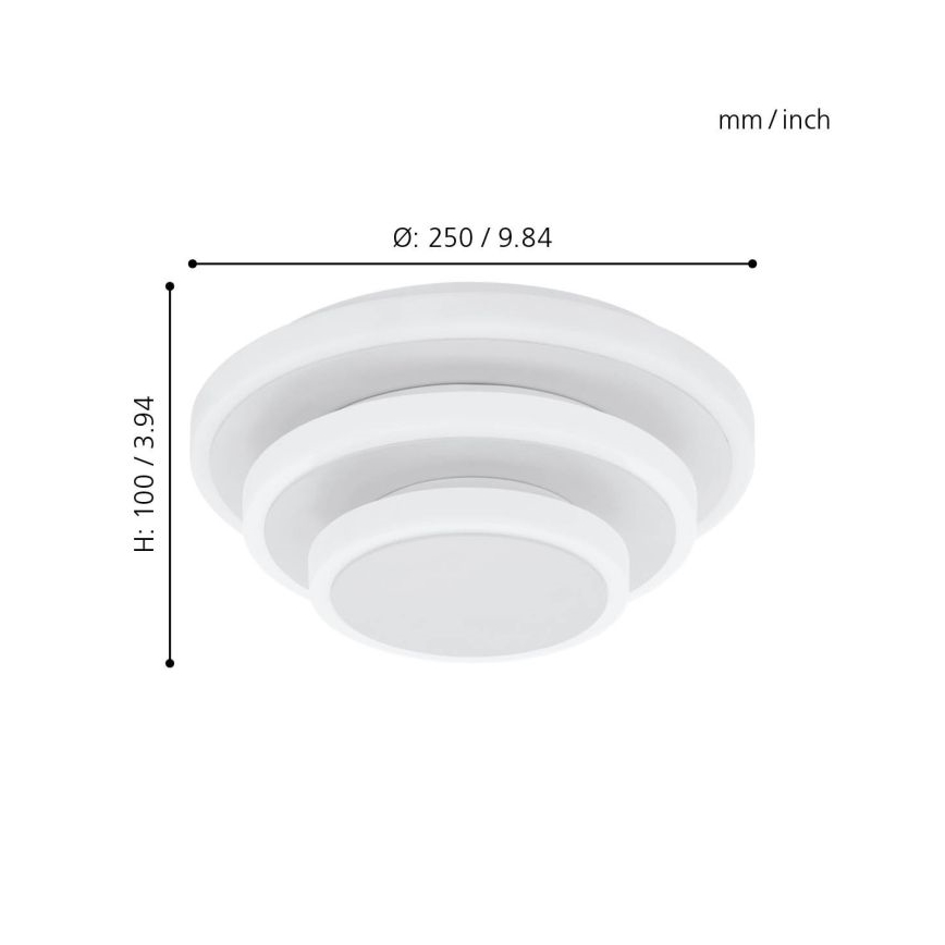 Eglo - Plafón LED LED/11,4W/230V + LED/8,6W + LED/5,4W