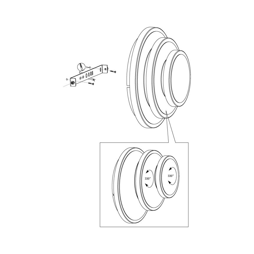 Eglo - Plafón LED LED/11,4W/230V + LED/8,6W + LED/5,4W