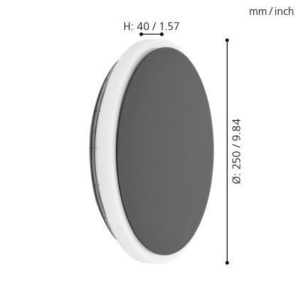 Eglo - Aplique LED para exterior LED/11,5W/230V IP44