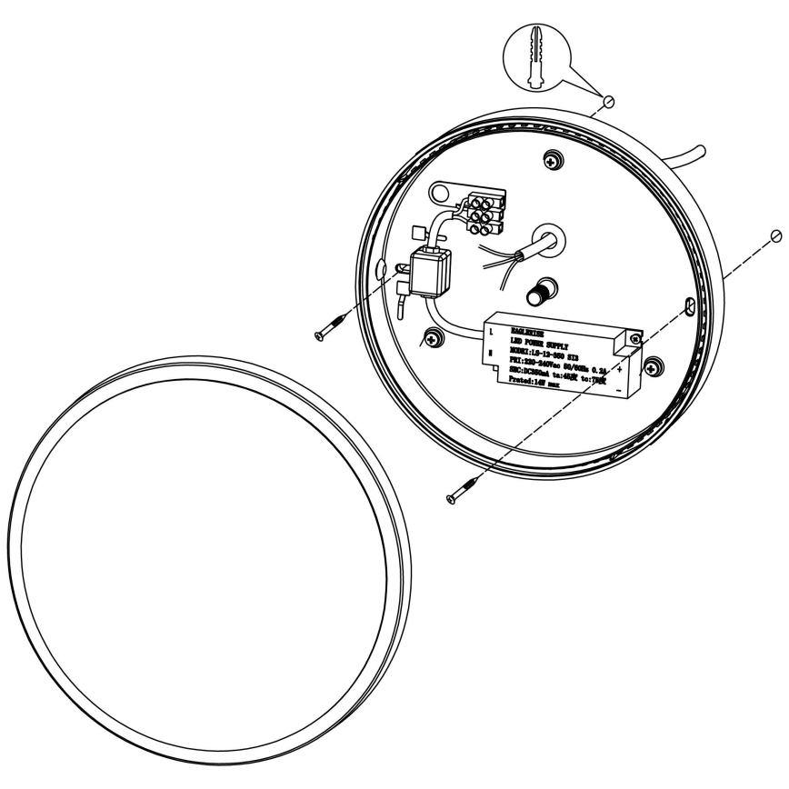 Eglo - Aplique LED para exterior LED/11,5W/230V IP44