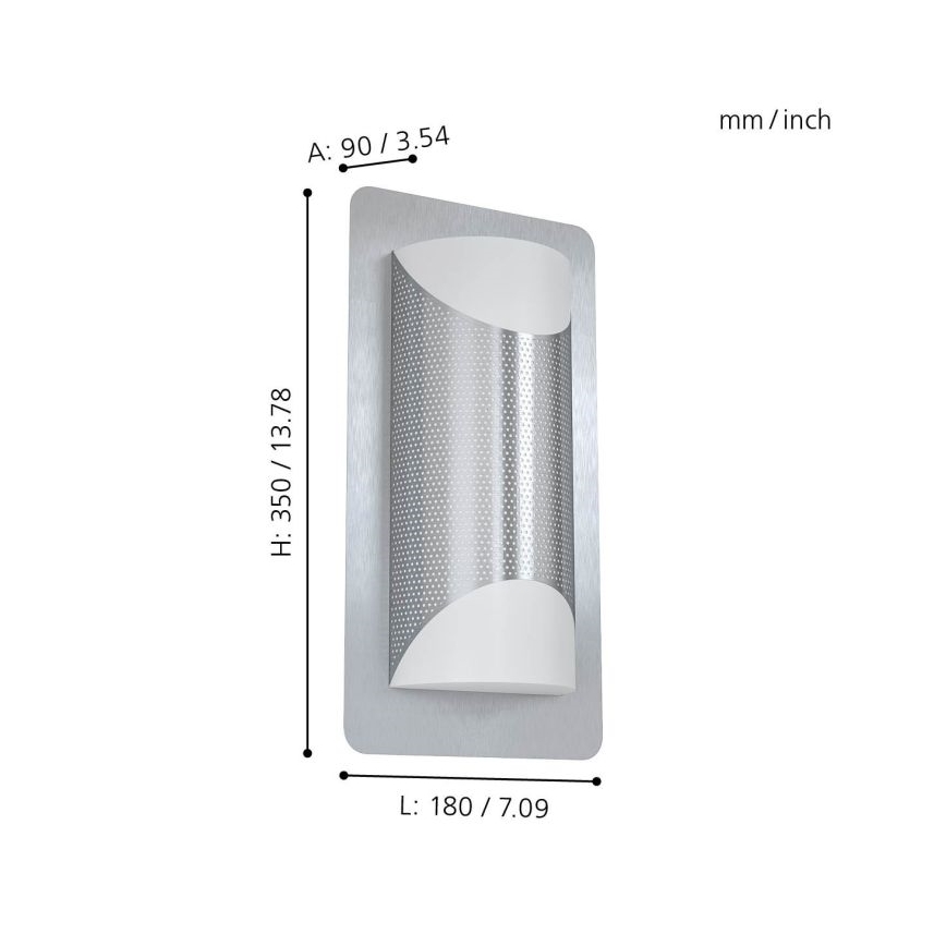 Eglo - Aplique de exterior 2xE27/10W/230V IP44