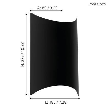 Eglo - Aplique LED para exterior LED/10W/230V IP44