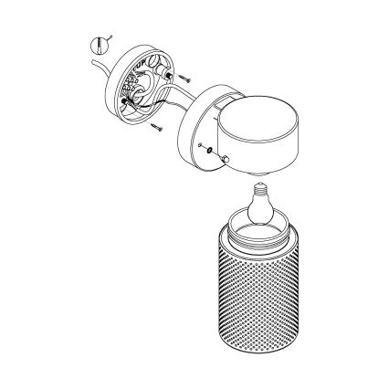 Eglo - Aplique de exterior 1xE27/28W/230V