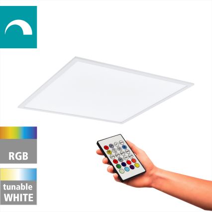 Eglo - Plafón regulable RGBW LED/32,5W/230V 2700-6500K 60x60 cm + control remoto