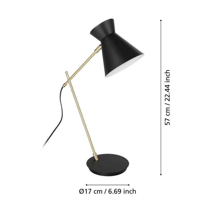 Eglo - Lámpara de mesa 1xE27/10W/230V