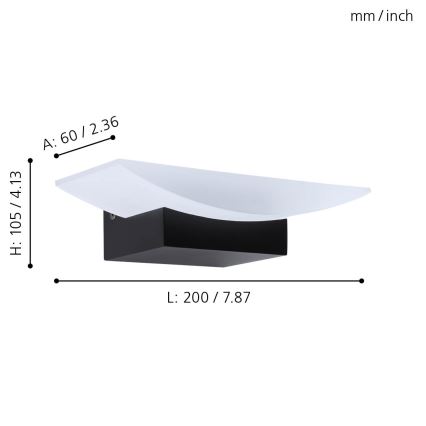 Eglo - Aplique LED LED/5,6W/230V