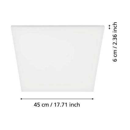 Eglo - Plafón LED LED/20W/230V