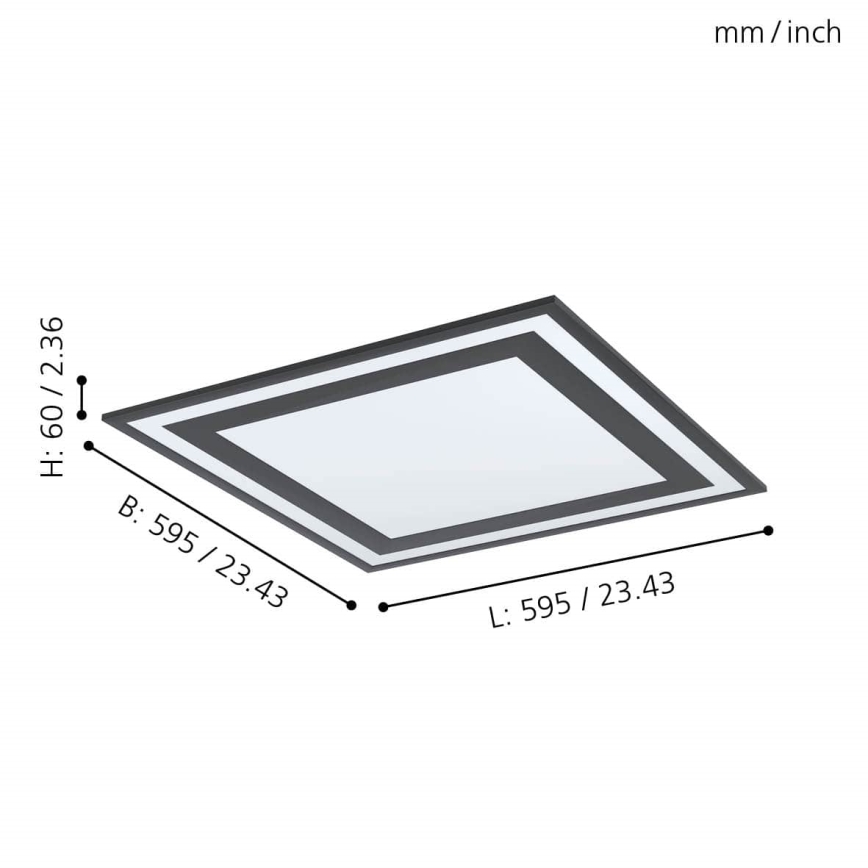 Eglo - Plafón LED LED/36W/230V