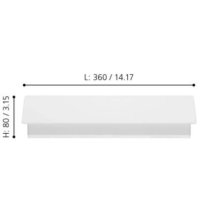 Eglo - Aplique LED LED/12W/230V