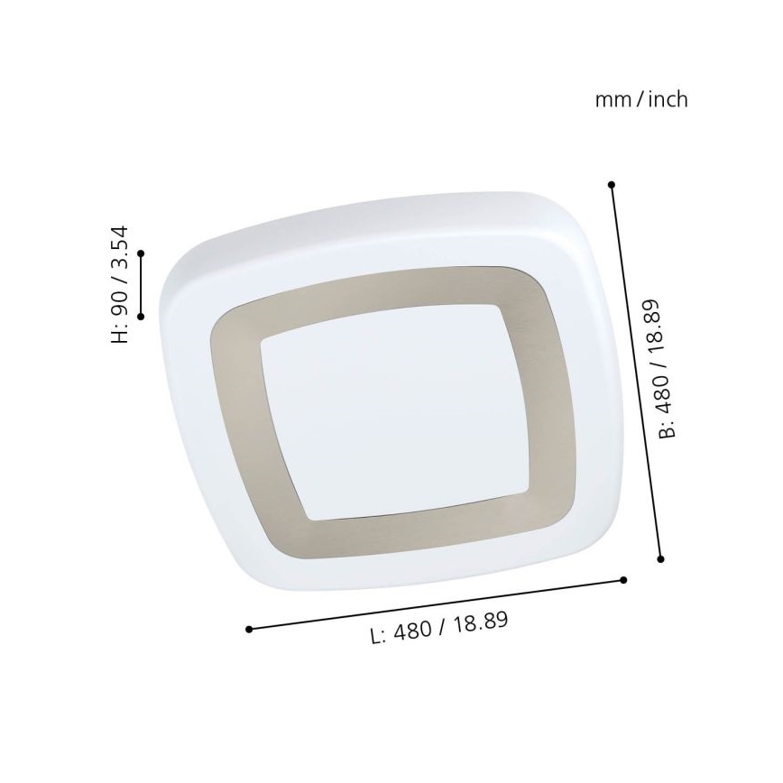Eglo - Plafón LED LED/22W/230V