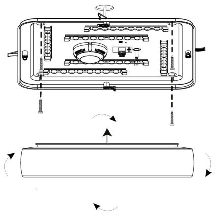 Eglo - Plafón LED LED/22W/230V