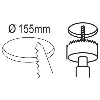 Eglo - Lámpara empotrada LED LED/10,5W/230V