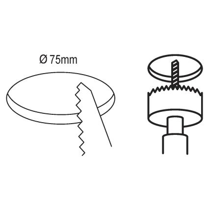 Eglo - Lámpara empotrada LED para baños LED/2,7W/230V IP44