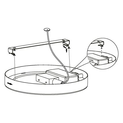 Eglo - Plafón LED LED/10,5W/230V