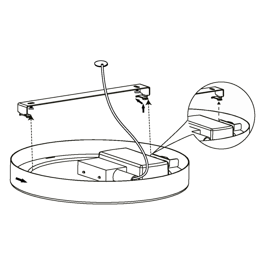 Eglo - Plafón LED LED/16,5W/230V