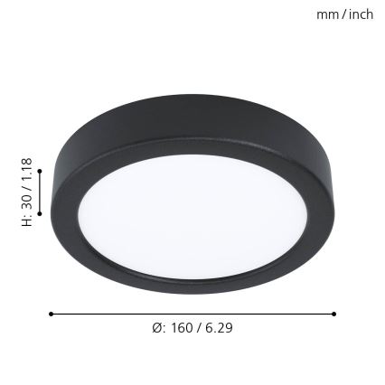 Eglo - Plafón LED LED/10,5W/230V