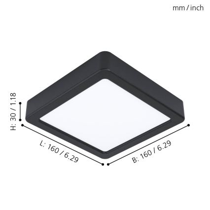 Eglo - Plafón LED LED/10,5W/230V