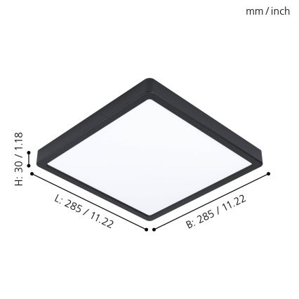 Eglo - Plafón LED LED/20W/230V