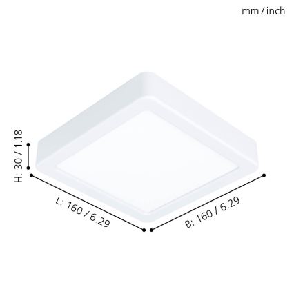 Eglo - Plafón LED LED/10,5W/230V