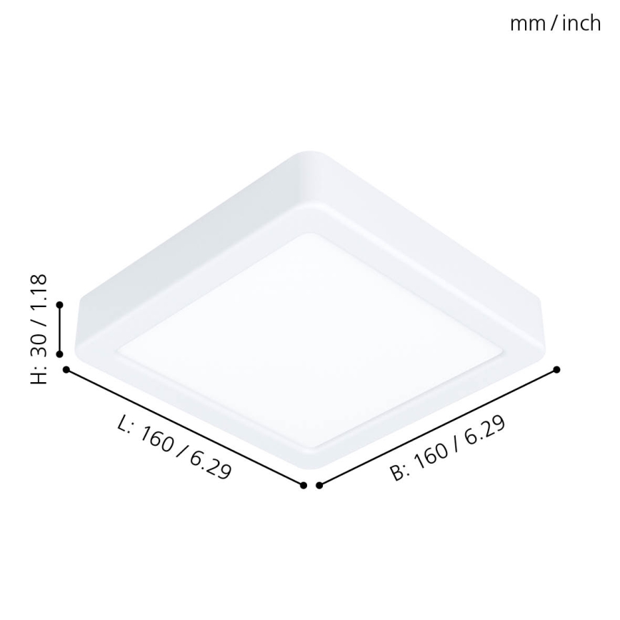 Eglo - Plafón LED LED/10,5W/230V