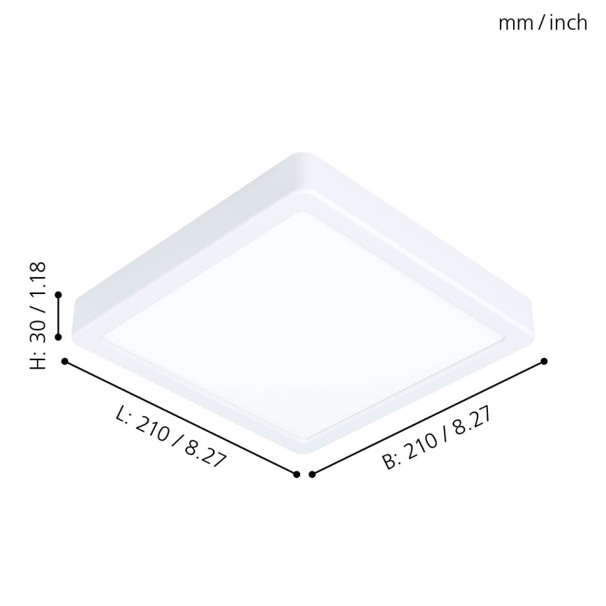 Eglo - Plafón LED LED/16,5W/230V