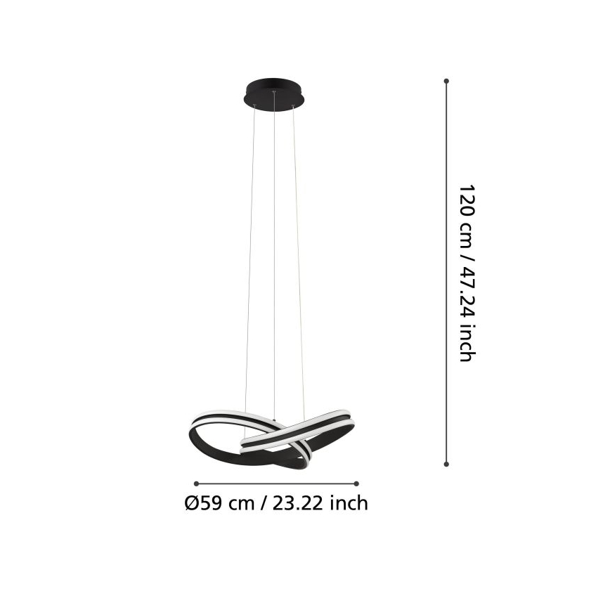 Eglo - Lámpara LED colgante 2xLED/18W/230V
