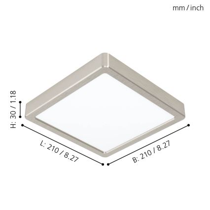 Eglo - Plafón LED LED/16,5W/230V