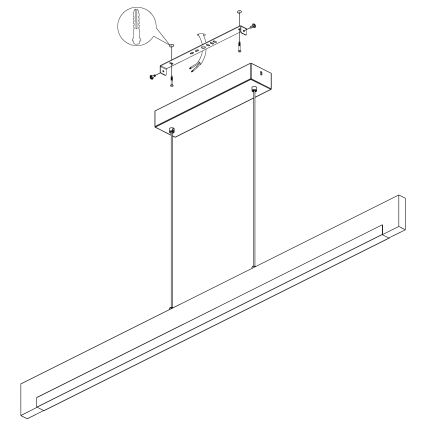 Eglo - Lámpara de araña LED regulable LED/25,5W/230V