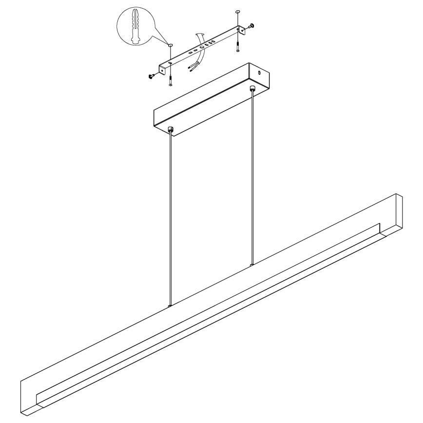 Eglo - Lámpara de araña LED regulable LED/25,5W/230V