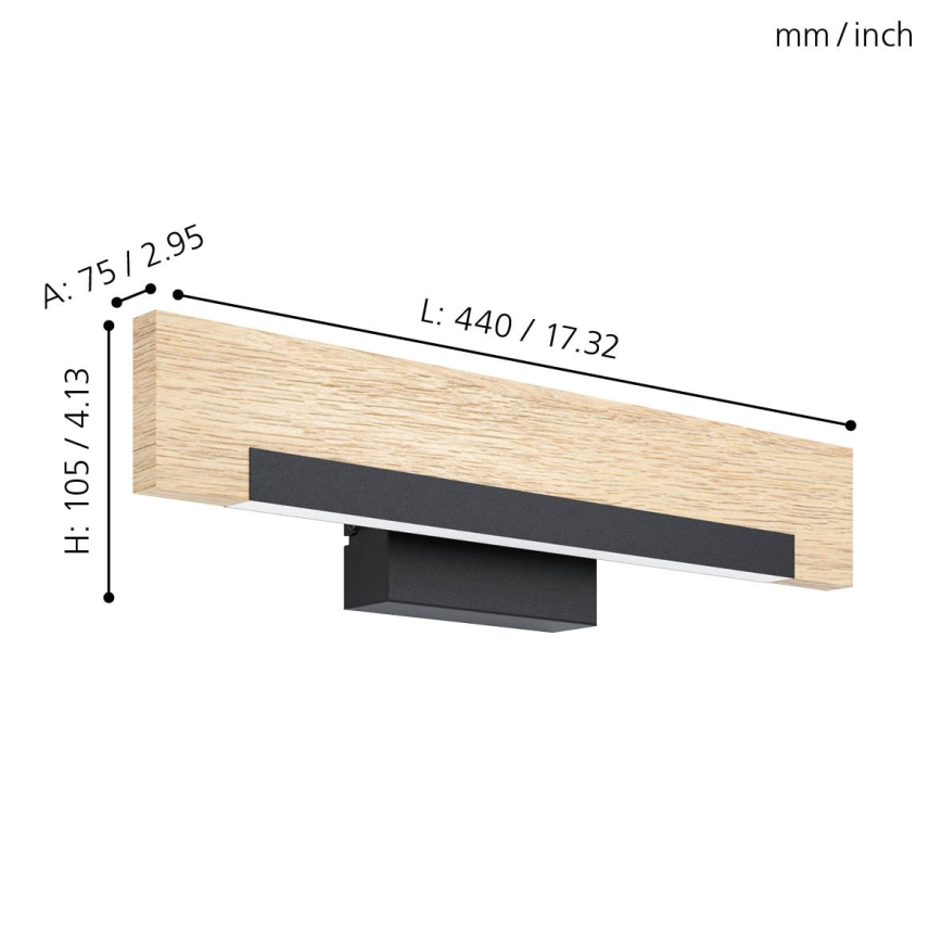 Eglo - Aplique LED LED/9,6W/230V