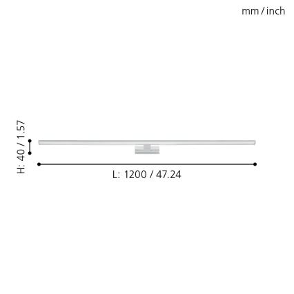 Eglo - Iluminación LED para espejos de baño LED/14W/230V 4000K 120 cm IP44