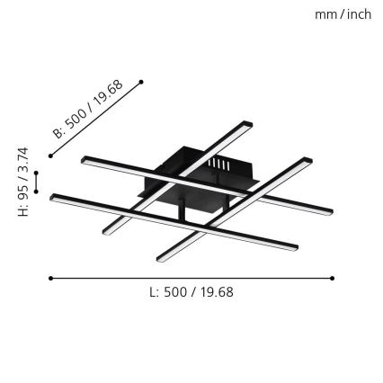 Eglo - Plafón LED LED/5,2W/230V