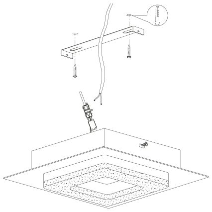 Eglo - Plafón LED 4xLED/4W/230V