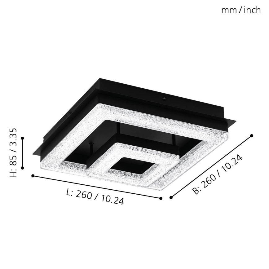 Eglo - Plafón LED LED/12W/230V