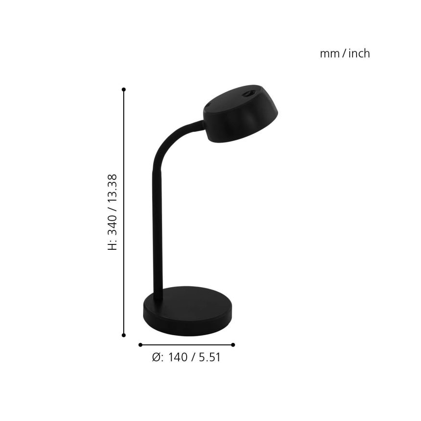 Eglo - Lámpara de mesa LED LED/4,5W/230V