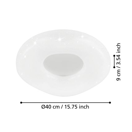 Eglo - Plafón LED regulable LED/18W/230V + mando a distancia