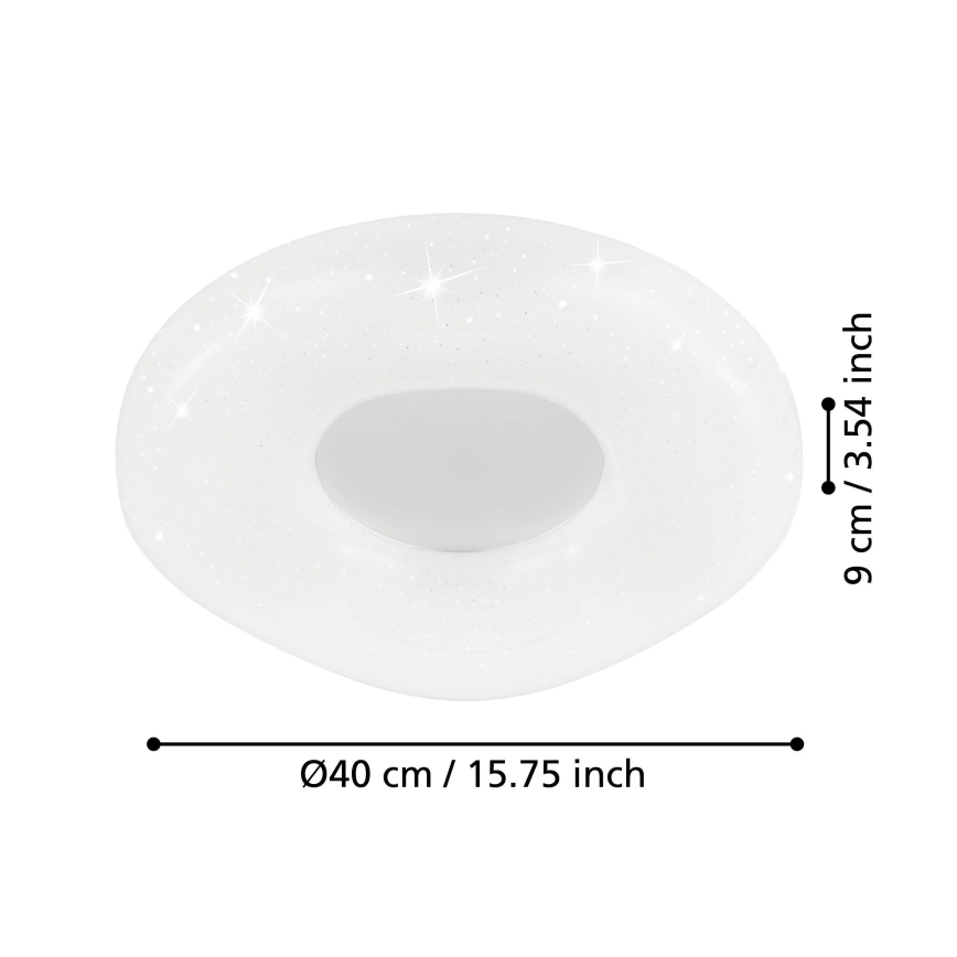 Eglo - Plafón LED regulable LED/18W/230V + mando a distancia