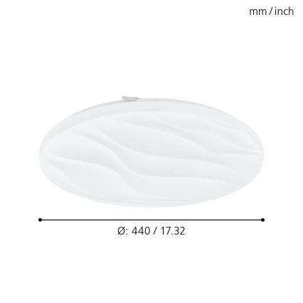 Eglo - Plafón LED LED/22W/230V