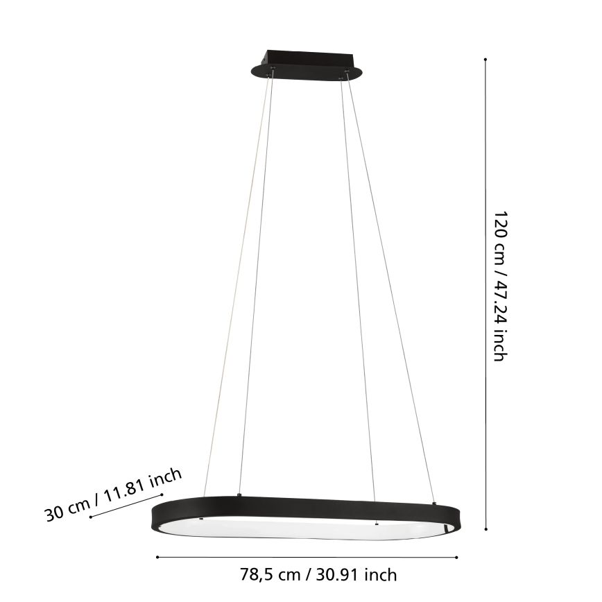 Eglo - Lámpara colgante LED CODRIALES LED/30W/230V