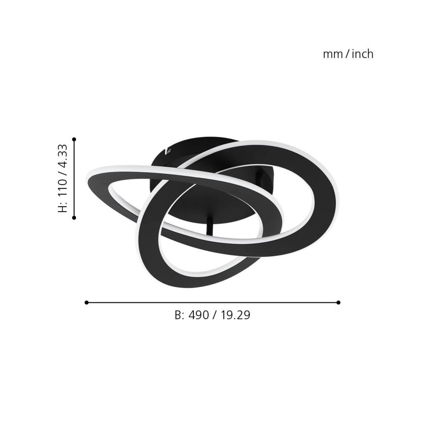 Eglo - Plafón LED LED/35W/230V