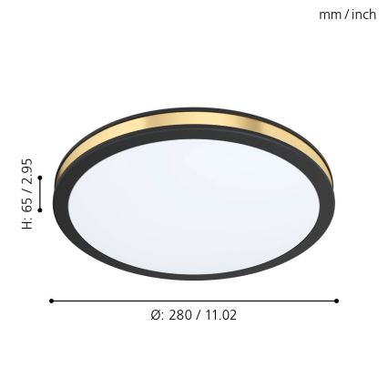 Eglo - Plafón LED LED/11W/230V