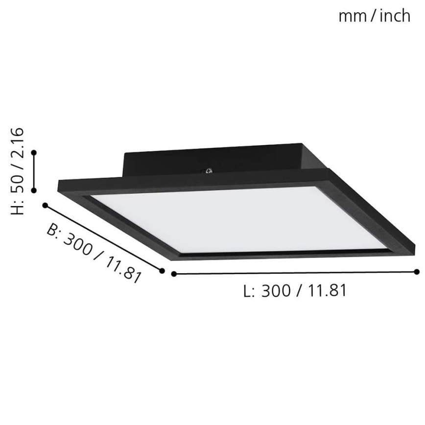 Eglo - LED RGB Plafón regulable SALOBRENA-C LED/16W/230V + CR