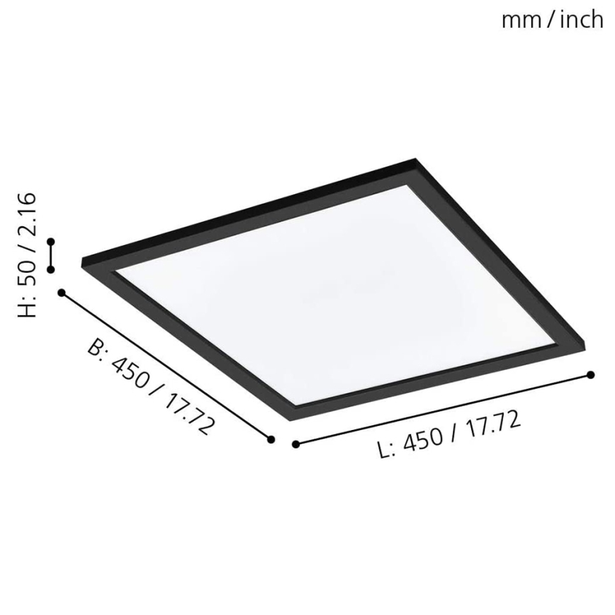 Eglo - LED RGBW Plafón regulable SALOBRENA-C LED/20W/230V + CR