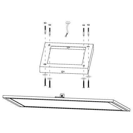 Eglo - LED RGBW Plafón regulable SALOBRENA-C LED/20W/230V + CR