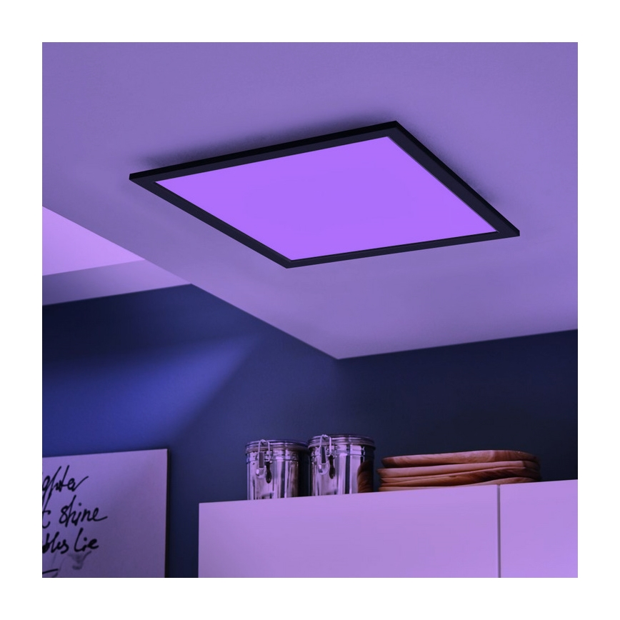Eglo - Plafón LED RGB regulable SALOBRENA-C LED/30,5W/230V + control remoto